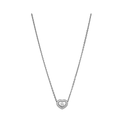 Chopard Happy Diamonds necklace in 18k ethical white gold with moving diamonds