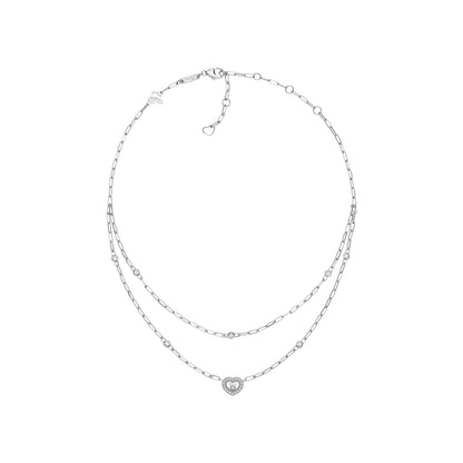 Chopard Happy Diamonds necklace in 18k ethical white gold with moving diamonds