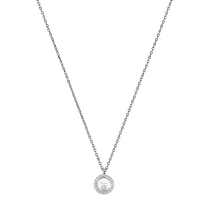 Chopard Happy Diamonds necklace in 18k ethical white gold with diamonds