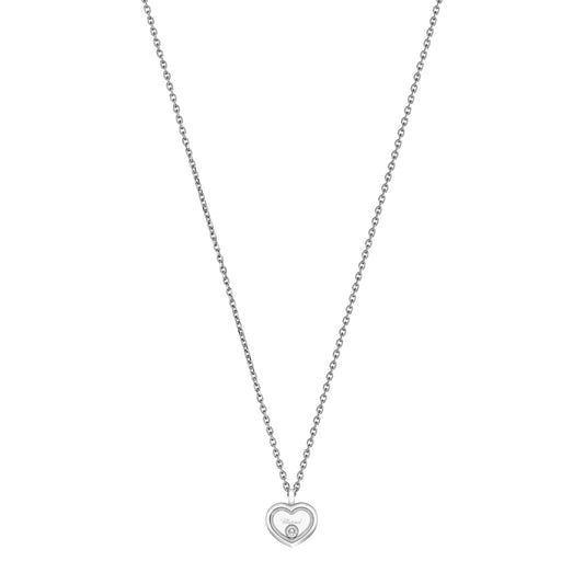 Chopard Happy Diamonds necklace in 18k ethical white gold with diamonds
