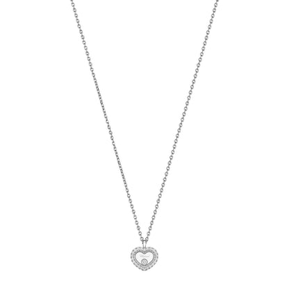 Chopard Happy Diamonds necklace in 18k ethical white gold with diamonds