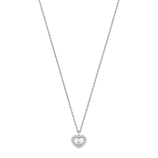 Chopard Happy Diamonds necklace in 18k ethical white gold with diamonds