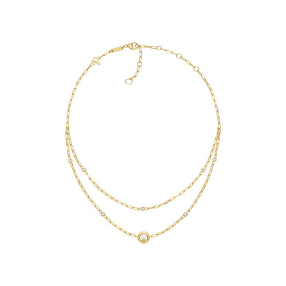 Chopard Happy Diamonds necklace in 18k ethical yellow gold with moving diamonds