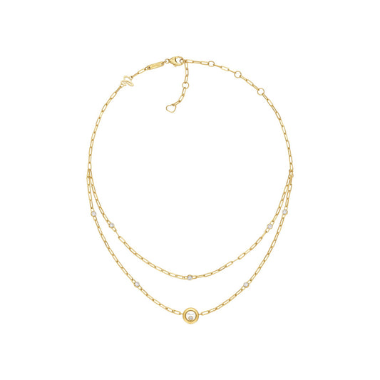 Chopard Happy Diamonds necklace in 18k ethical yellow gold with moving diamonds