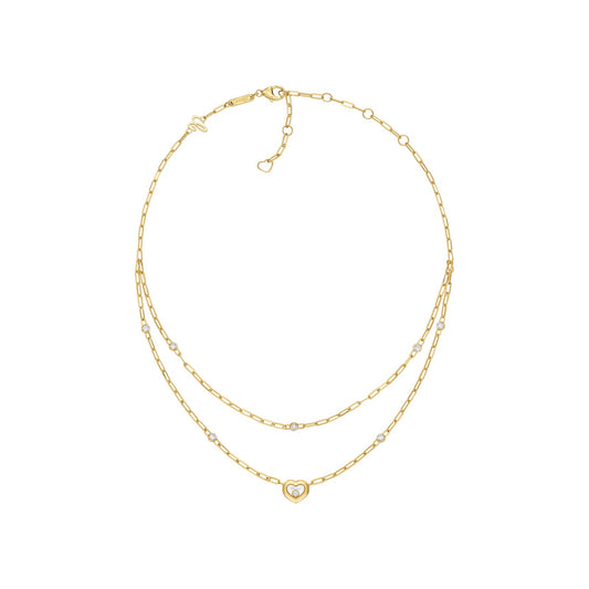 Chopard Happy Diamonds necklace in 18k ethical yellow gold with moving diamonds