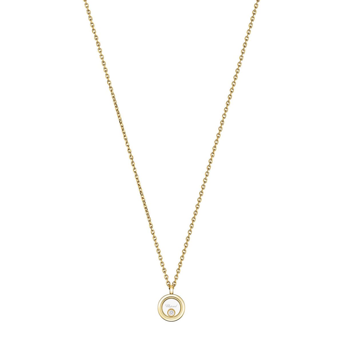 Chopard Happy Diamonds necklace in 18k ethical yellow gold with diamonds