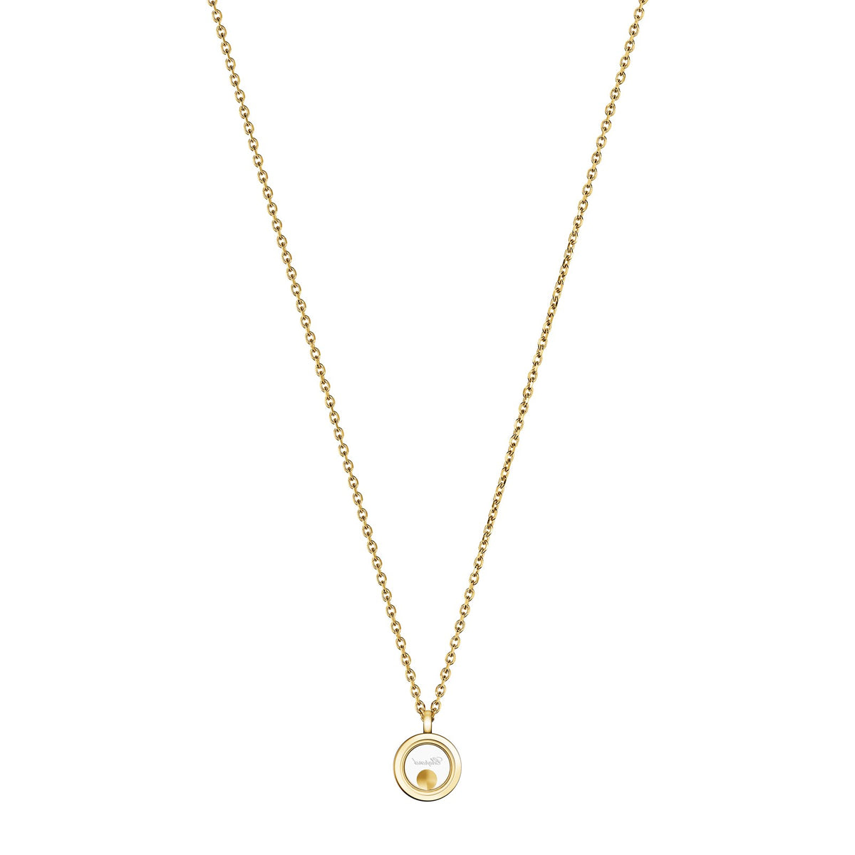 Chopard Happy Diamonds necklace in 18k ethical yellow gold with diamonds view 4