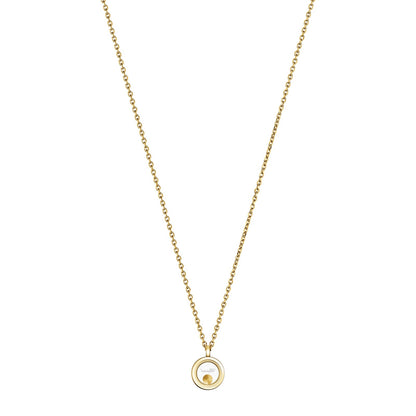 Chopard Happy Diamonds necklace in 18k ethical yellow gold with diamonds view 4