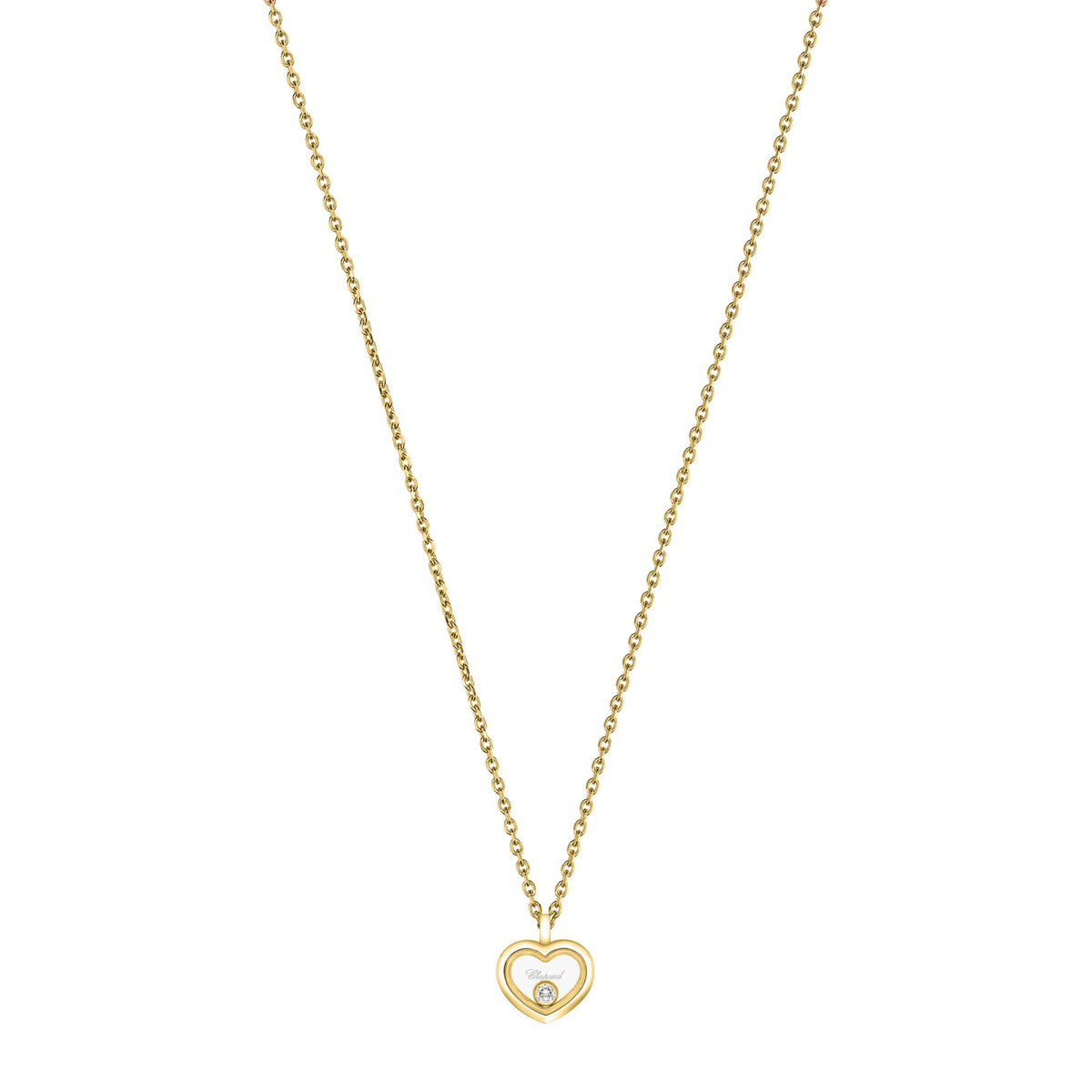 Chopard Happy Diamonds necklace in 18k ethical yellow gold with diamonds
