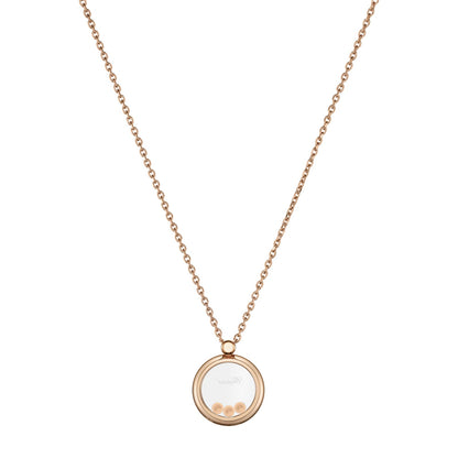 Chopard Happy Diamonds pendant in 18k ethical rose gold, view 3