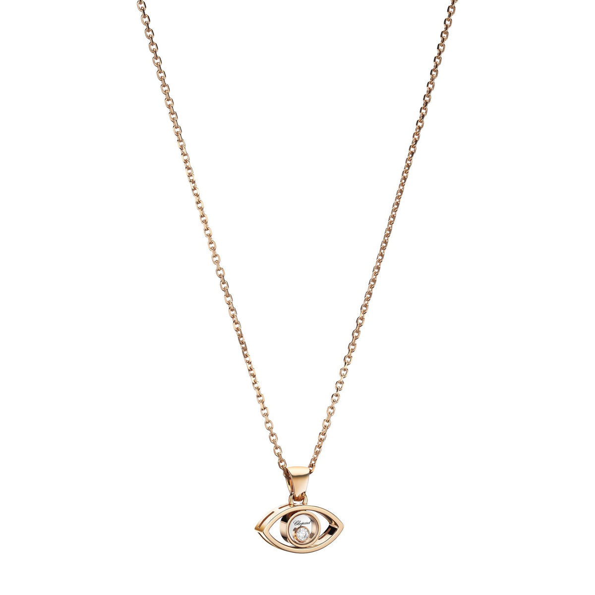Chopard Happy Diamonds pendant in 18k ethical rose gold view 2