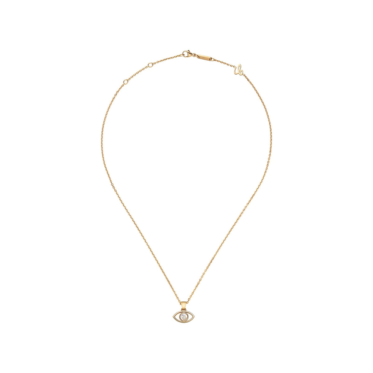 Chopard Happy Diamonds pendant in 18k ethical rose gold view 3