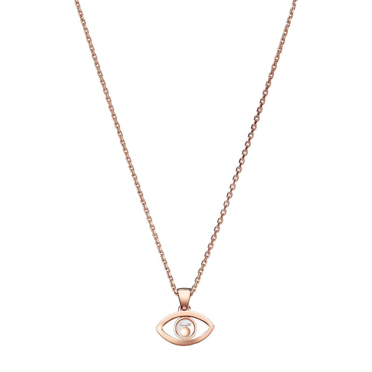 Chopard Happy Diamonds pendant in 18k ethical rose gold view 4