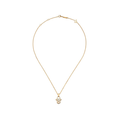 Chopard Happy Diamonds pendant in 18k ethical rose gold with moving diamonds view 3