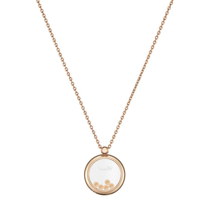 Chopard Happy Diamonds pendant in 18k ethical rose gold, view 3