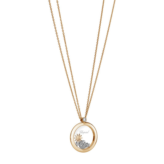 Chopard Happy Diamonds pendant in 18k ethical rose gold, view 2