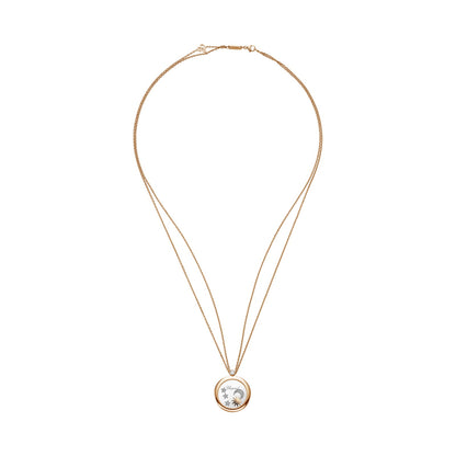 Chopard Happy Diamonds pendant in 18k ethical rose gold, view 3