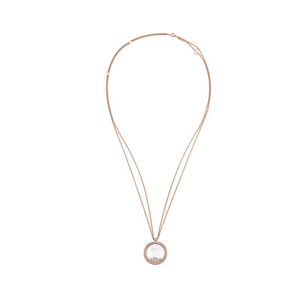 Chopard Happy Diamonds pendant in 18k ethical rose gold, view 3