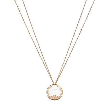Chopard Happy Diamonds pendant in 18k ethical rose gold, view 4