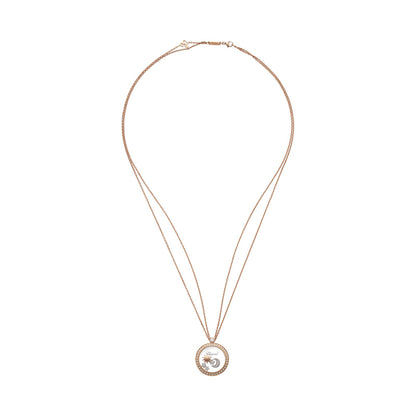 Chopard Happy Diamonds pendant in 18k ethical rose gold, view 3