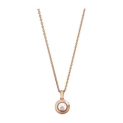 Chopard Happy Diamonds pendant in 18k ethical rose gold with moving diamonds
