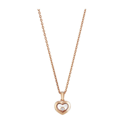 Chopard Happy Diamonds pendant in 18k ethical rose gold with moving diamonds