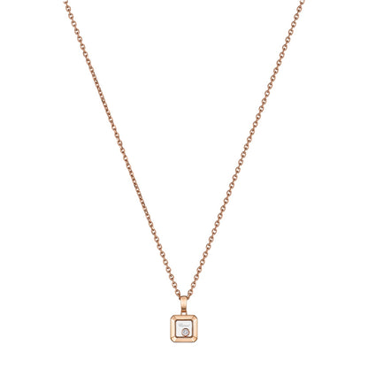 Chopard Happy Diamonds pendant in 18k ethical rose gold with moving diamonds