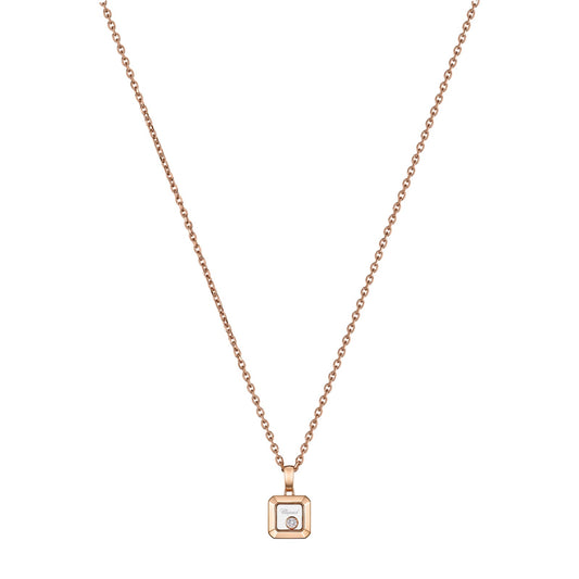 Chopard Happy Diamonds pendant in 18k ethical rose gold with moving diamonds