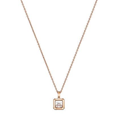 Chopard Happy Diamonds pendant in 18k ethical rose gold with moving diamonds