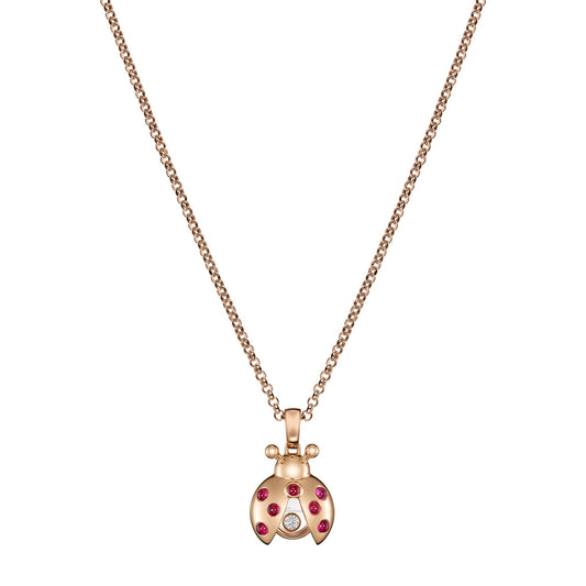 Chopard Happy Diamonds pendant in 18k ethical rose gold with moving diamonds