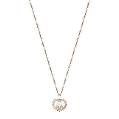 Chopard Happy Diamonds pendant in 18k ethical rose gold with diamonds