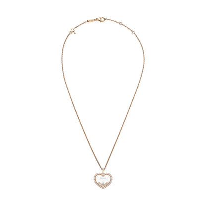 Chopard Happy Diamonds pendant in 18k ethical rose gold, view 3
