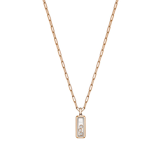 Chopard Happy Diamonds pendant in 18k ethical rose gold with diamonds