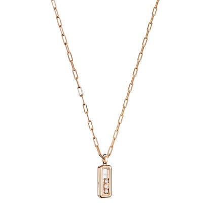 Chopard Happy Diamonds pendant in 18k ethical rose gold with diamonds, view 2
