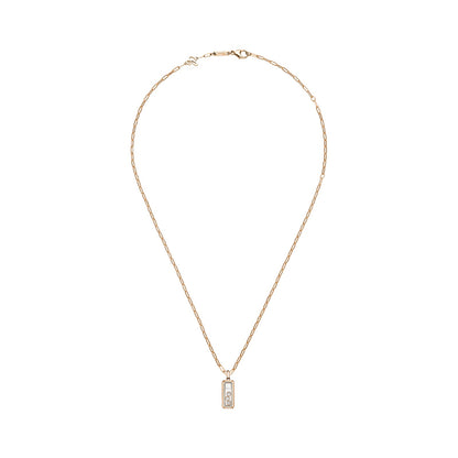 Chopard Happy Diamonds pendant in 18k ethical rose gold with diamonds, view 3