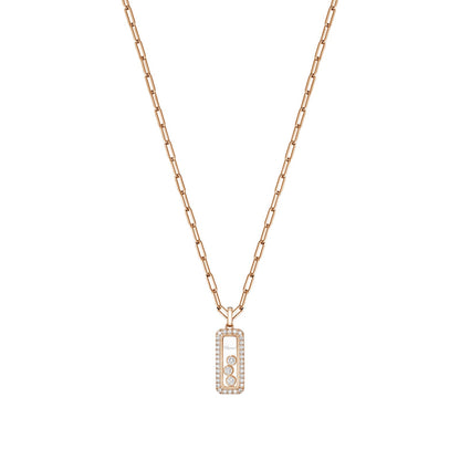 Chopard Happy Diamonds pendant in 18k ethical rose gold with diamonds