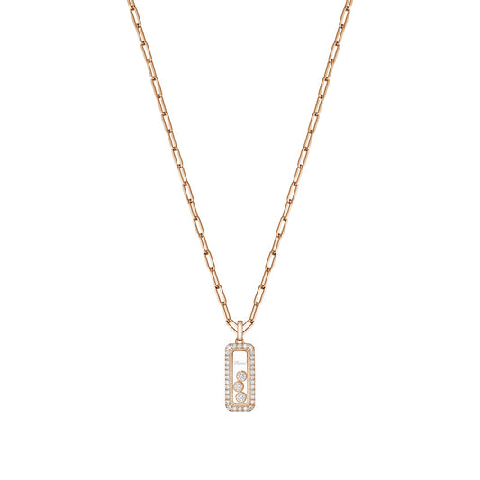 Chopard Happy Diamonds pendant in 18k ethical rose gold with diamonds