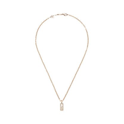 Chopard Happy Diamonds pendant in 18k ethical rose gold with diamonds, view 3
