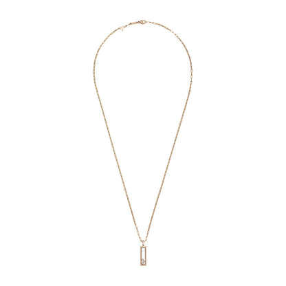 Chopard Happy Diamonds pendant in 18k ethical rose gold with diamonds, view 3
