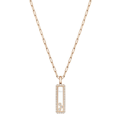 Chopard Happy Diamonds pendant in 18k ethical rose gold with diamonds