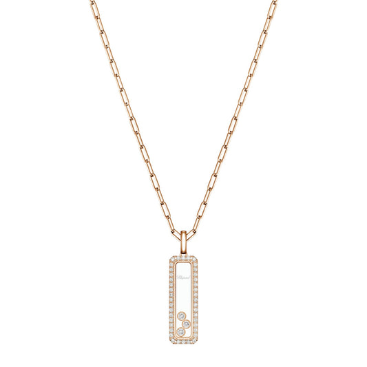 Chopard Happy Diamonds pendant in 18k ethical rose gold with diamonds