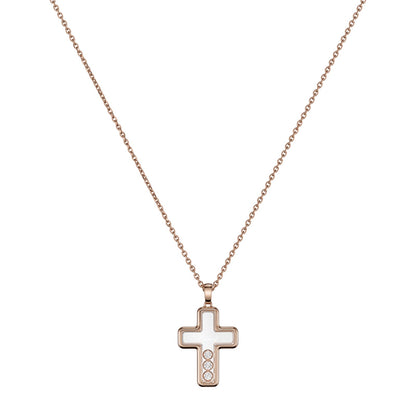 Chopard Happy Diamonds pendant in 18k ethical rose gold with moving diamonds