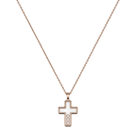 Chopard Happy Diamonds pendant in 18k ethical rose gold with moving diamonds