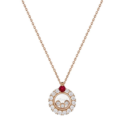 Chopard Happy Diamonds pendant in 18k ethical rose gold with diamonds