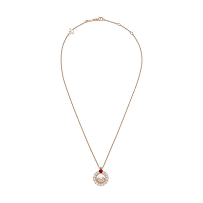 Chopard Happy Diamonds pendant in 18k ethical rose gold with diamonds, view 3