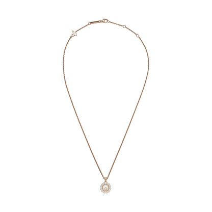 Chopard Happy Diamonds pendant in 18k ethical rose gold with moving diamonds, view 3