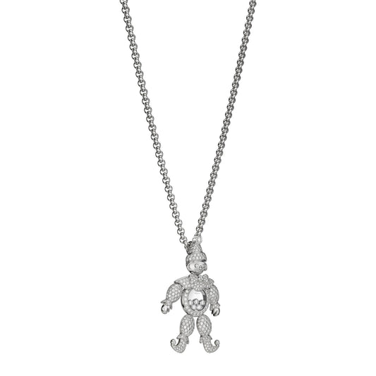Chopard Happy Diamonds pendant in 18k ethical white gold, view 2
