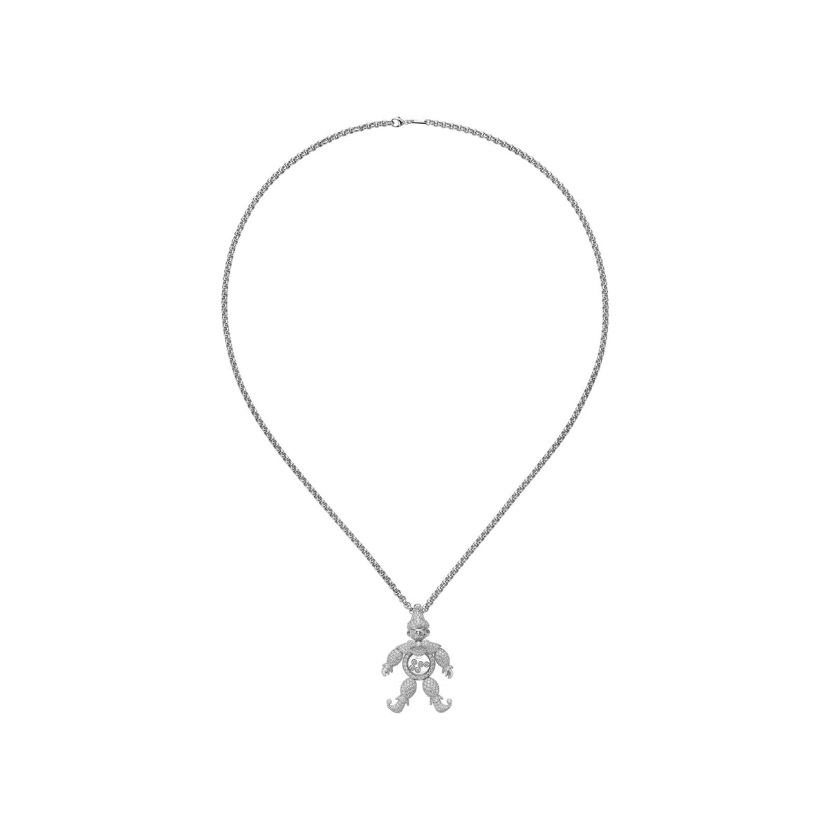 Chopard Happy Diamonds pendant in 18k ethical white gold, view 3