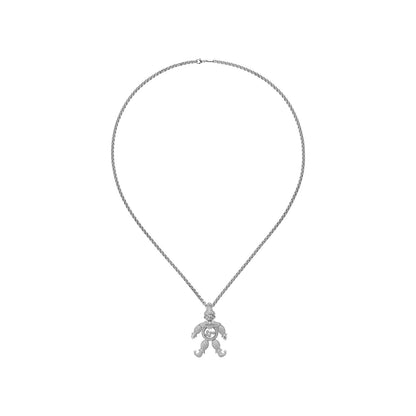 Chopard Happy Diamonds pendant in 18k ethical white gold, view 3