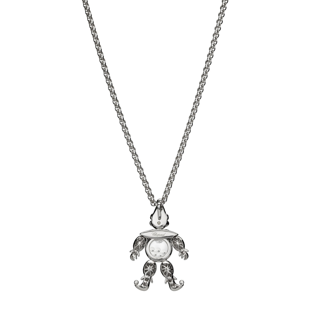 Chopard Happy Diamonds pendant in 18k ethical white gold, view 4